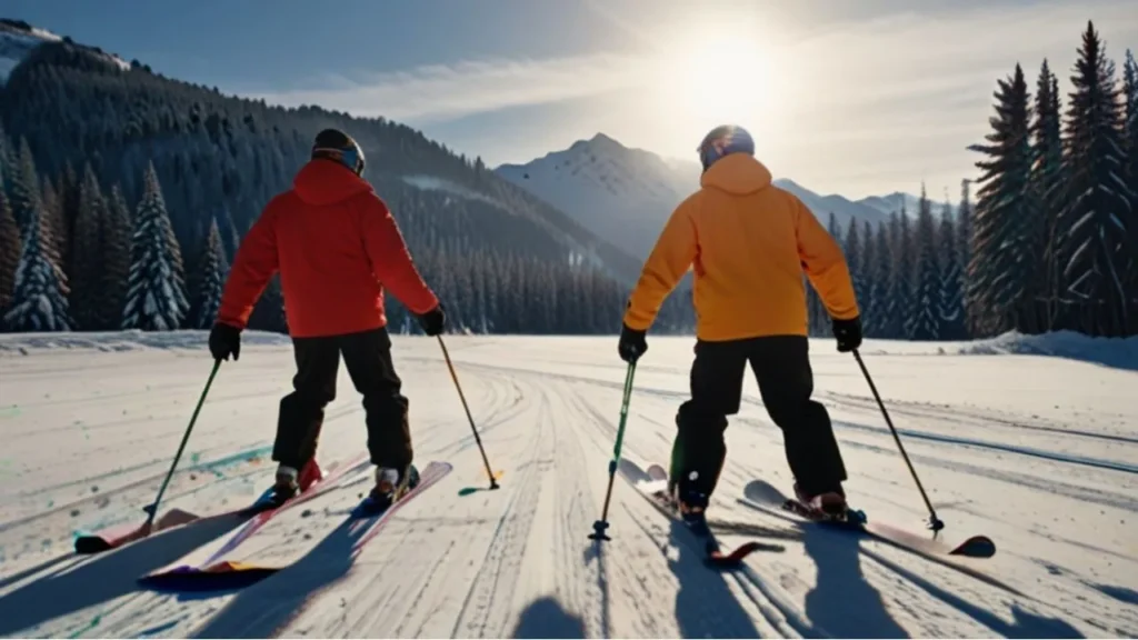 Skiing in Chaleturi