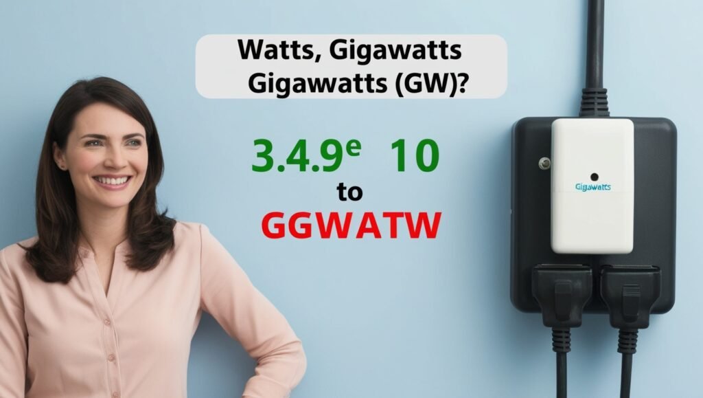 3.49e10 watts to gw